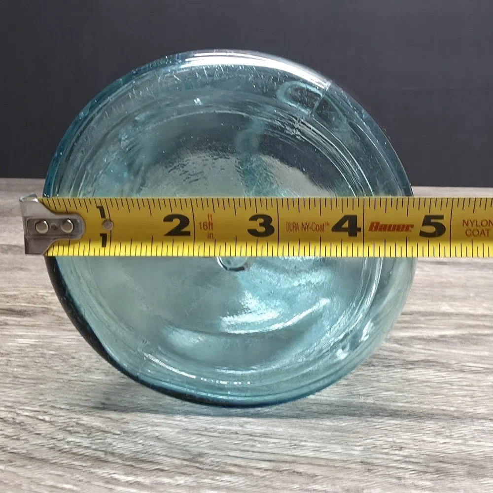 Vintage Blue Ball Perfect Mason Jar 2 Quart Half Gallon Canning Jar 8 Base